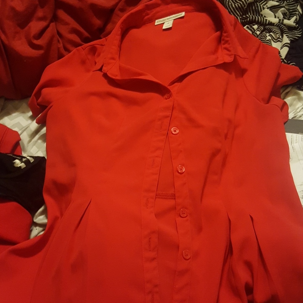 Red blouse